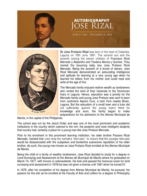 biography of jose rizal tagalog|Jose Rizal: Tagalog Biography of the Bayaning Pilipino.